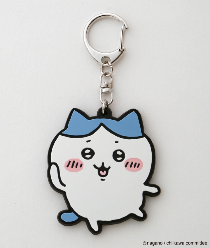 ちいかわ＞＜ハチワレ＞ラバーキーホルダー(フリーサイズ ブルー