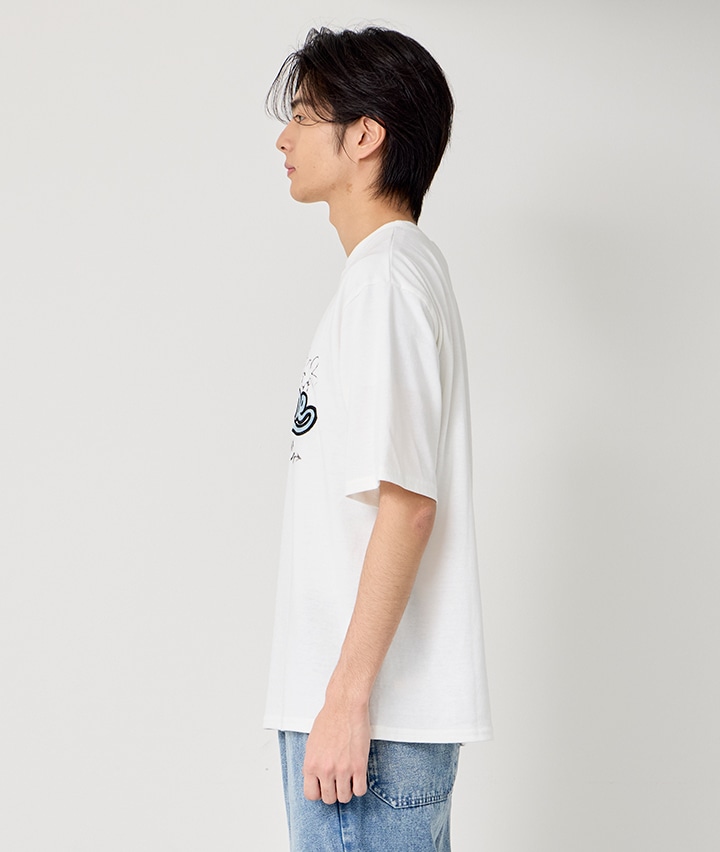 デニムロゴTシャツ(Mサイズ ホワイト): メンズ｜パシオスNet