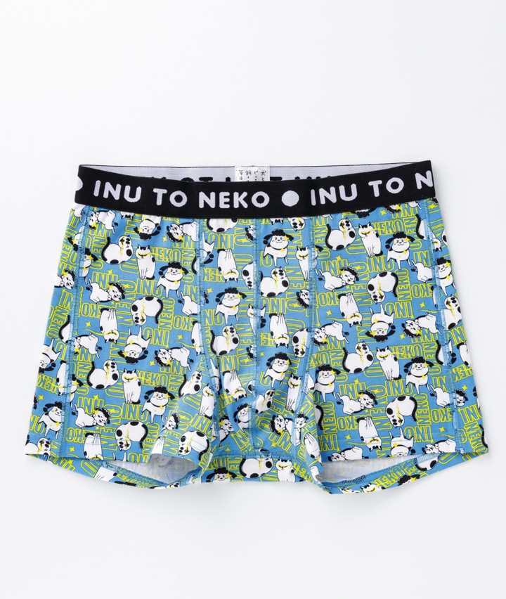 メンズインナー 犬と猫どっちも飼ってると毎日たのしい ２枚組 紳士ボクサーブリーフ ｓサイズ アソート 紳士 パシオス公式ネットショップ パシオスnet