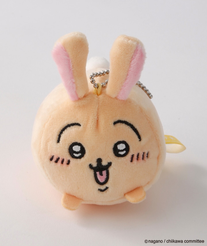ちいかわ＞＜うさぎ＞もちもちキーホルダー(フリーサイズ ベージュ 