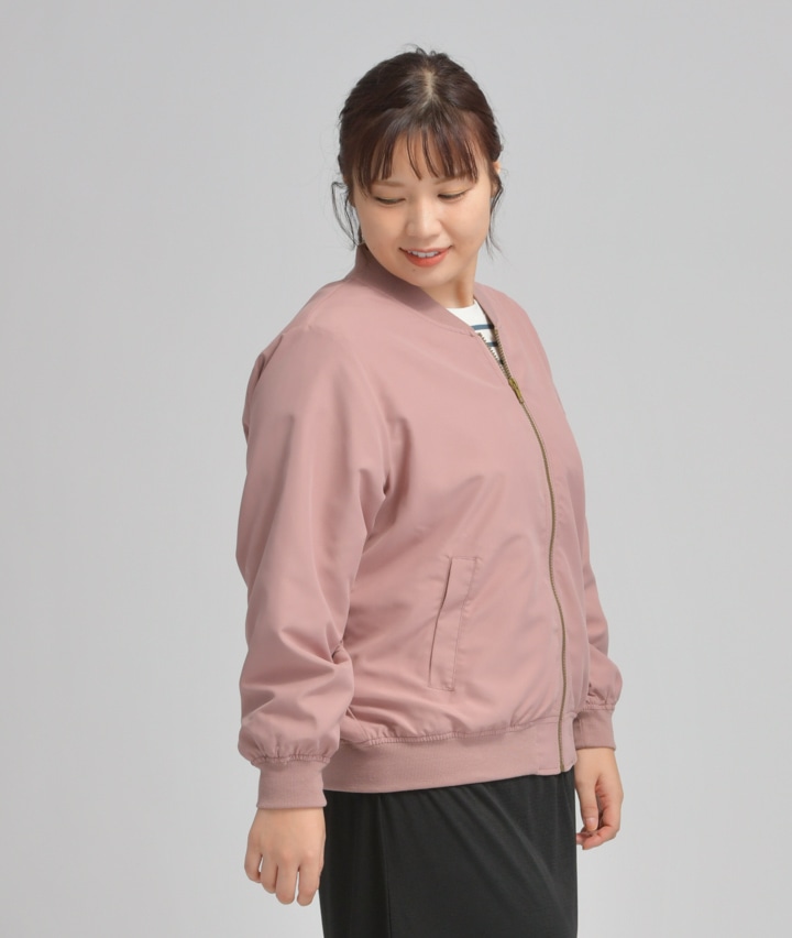 レディース大きなサイズ 婦人ｍａ１ブルゾン ３ｌサイズ ブラック レディース パシオス公式ネットショップ パシオスnet