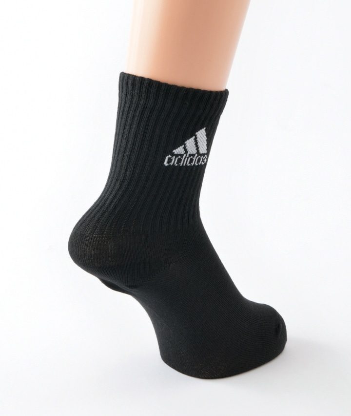 キッズソックス＞＜ａｄｉｄａｓ＞（３足組）お子様クルーソックス