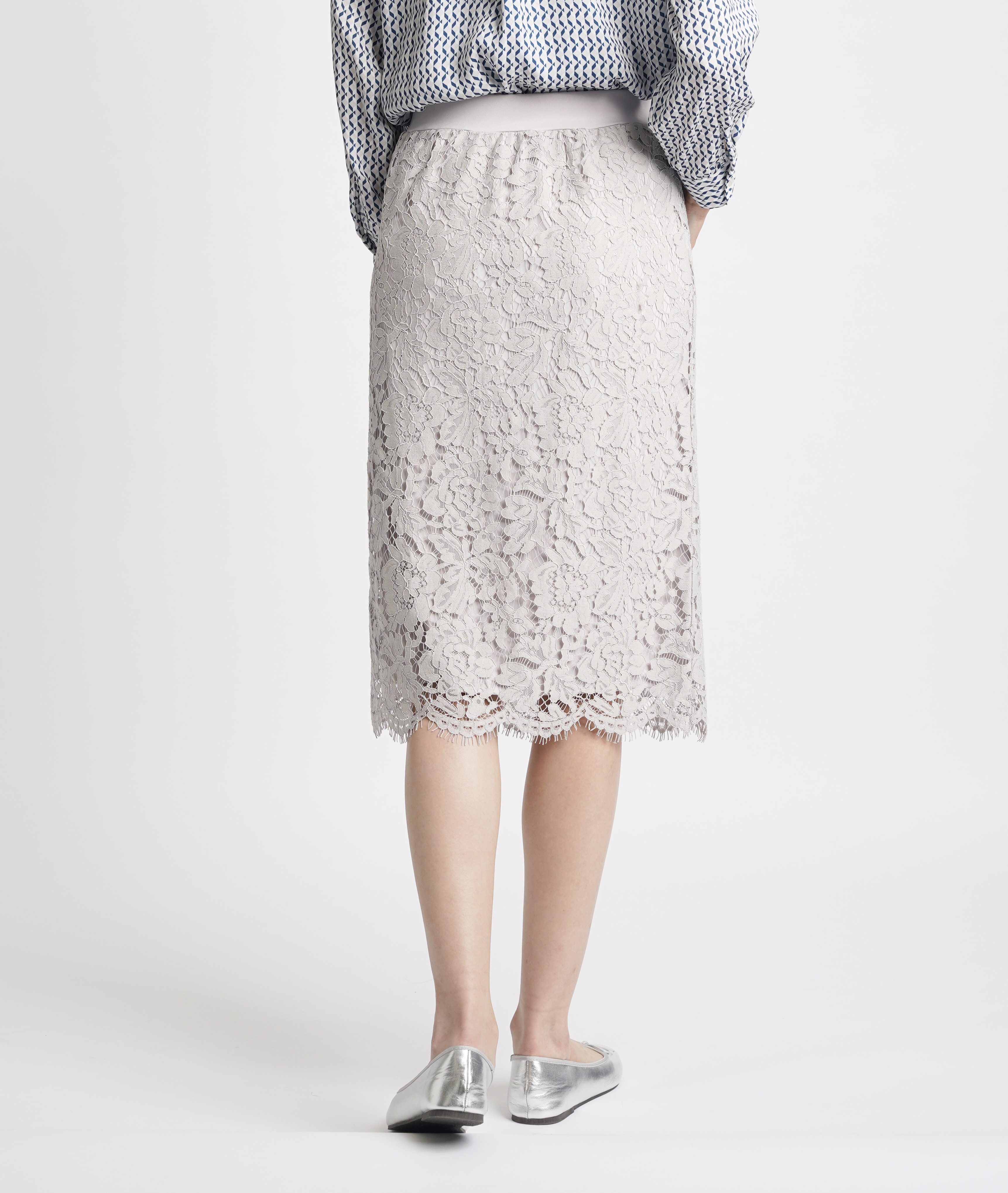ｆｏｖｌ ラッセルレーススカート ｍサイズ ライトグレー レディース パシオス公式ネットショップ パシオスnet