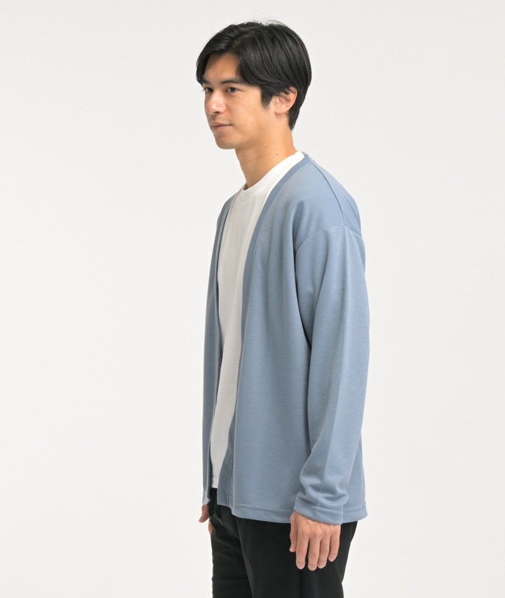 ノーカラーカーディガンアンサンブル(Mサイズ ブラック