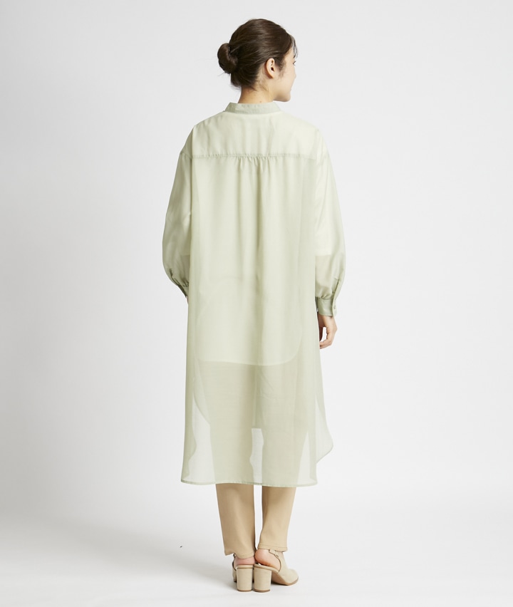 ｓｕｆｆｕｓｅ ｐｌｕｓ 婦人シアーシャツワンピース ｍサイズ ライトグリーン 婦人 パシオス公式ネットショップ Paseos Net