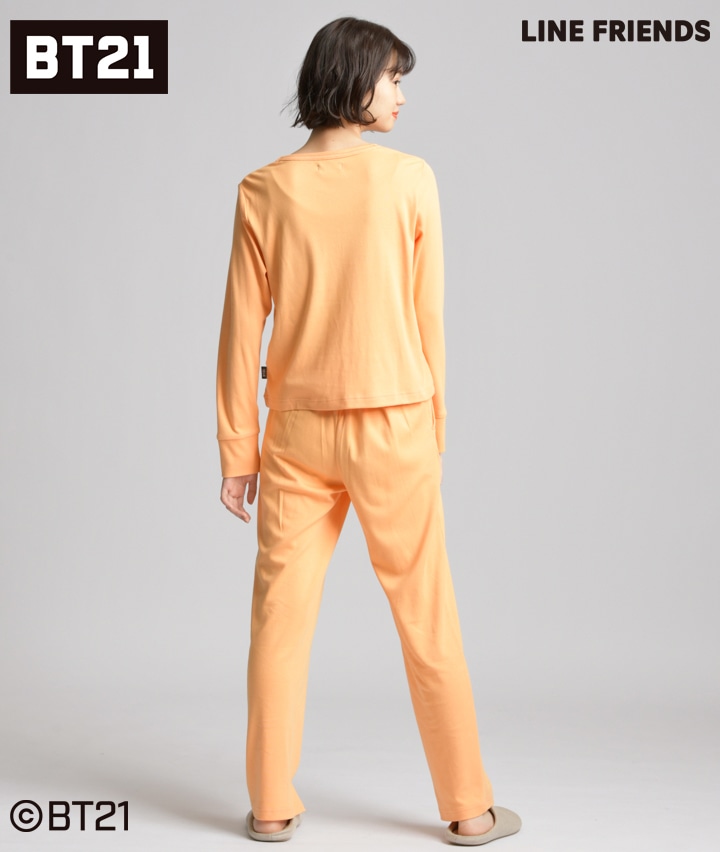 予約販売商品 レディースパジャマ ｂｔ２１ ｒｊ スムース 婦人スエットパジャマ ｍサイズ オレンジ レディース パシオス公式ネットショップ パシオスnet
