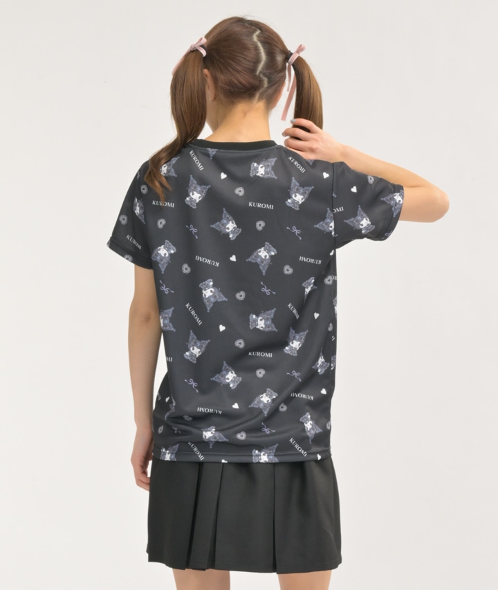 サンリオキャラクターズ＞総柄Ｔシャツ(Ｍサイズ ブラック