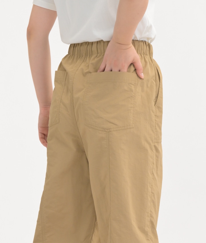 驚きの価格 CADUNE パラシュートパンツ ベージュ SSサイズ カジュアル