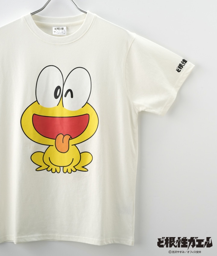 今風カジュアル ど根性ガエル 紳士プリントｔシャツ ｍサイズ ホワイト メンズ パシオス公式ネットショップ パシオスnet