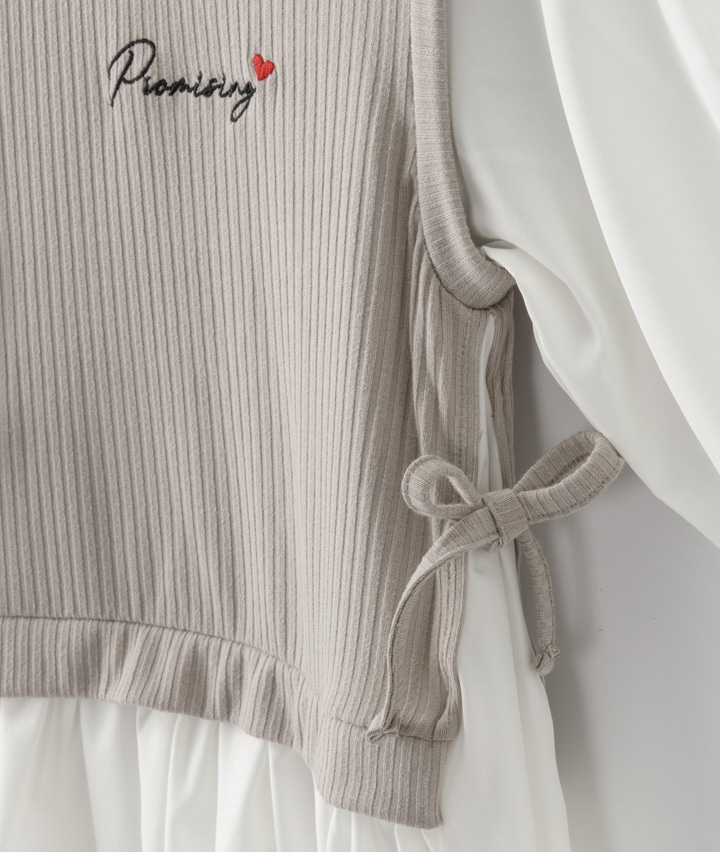 女児トップス 女児レイヤード風ワンピース １２０ ブラック 子供 パシオス公式ネットショップ Paseos Net