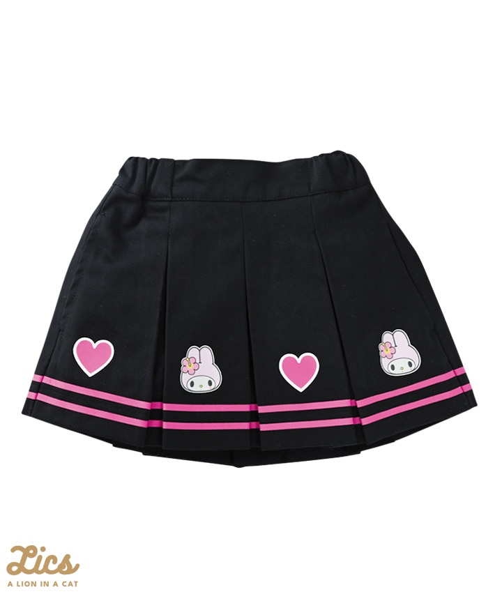 AIR SPACE × サンリオ My Melody 刺繍入チェックビーチスカート サンリオキャラクターズ コラボ 千鳥柄刺しゅう ビスチェ