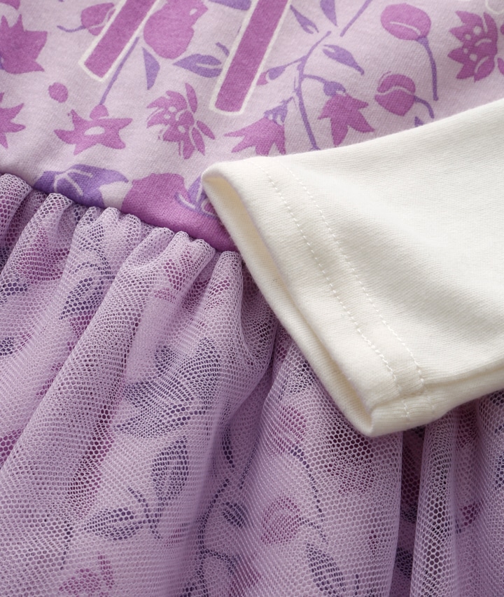 女児トップス ラプンツェル なりきりワンピース １１０ パープル ベビー キッズ パシオス公式ネットショップ パシオスnet