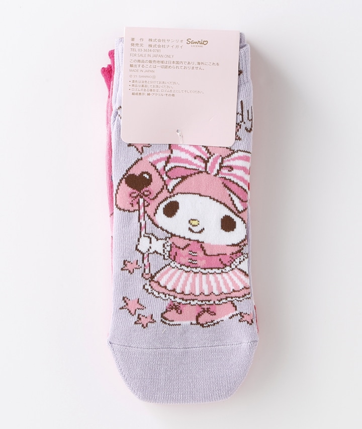 レディースソックス サンリオ マイメロディ 3足組 婦人スニーカーソックス ２３ ２５ アソート1 婦人 パシオス公式ネットショップ パシオスnet