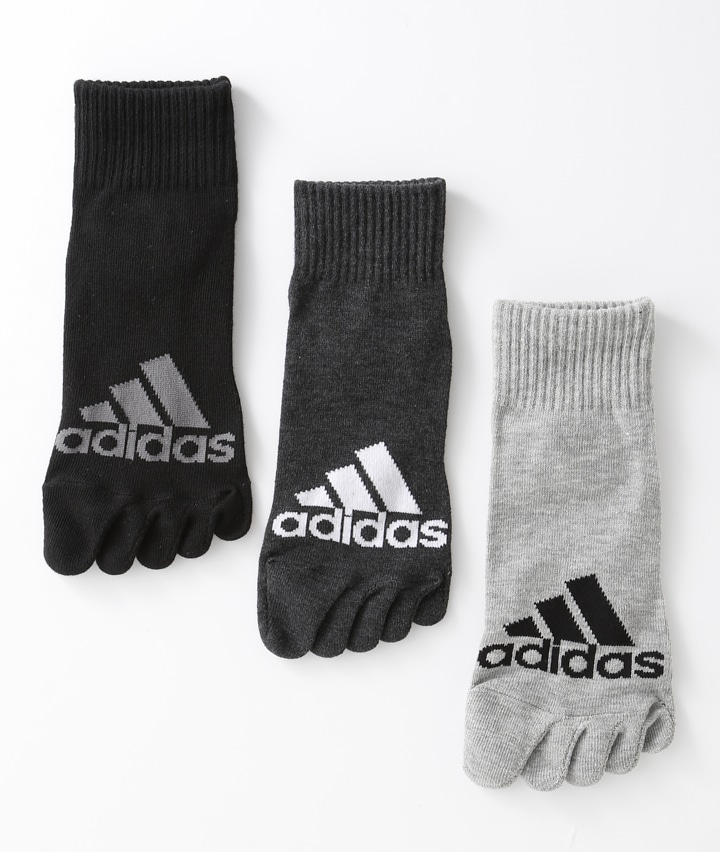 メンズソックス＞＜ａｄｉｄａｓ＞（３足組）５本指ショートソックス(２４－２６㎝ アソート): メンズ｜パシオスNet - 公式通販