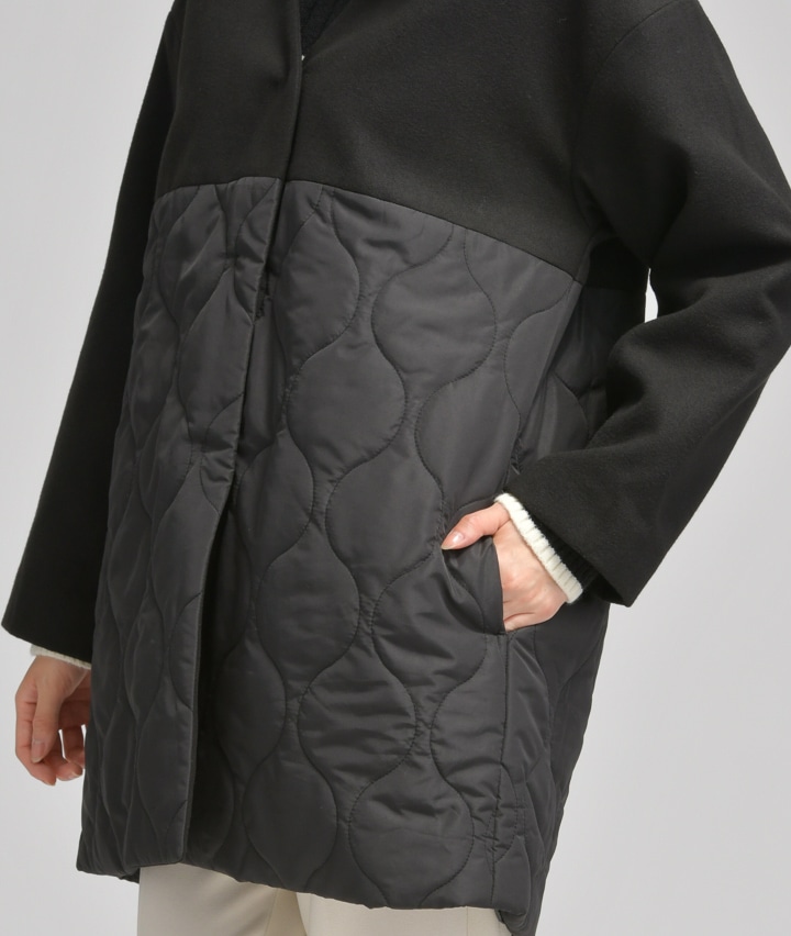 お気に入り totem トーテム QUILTED キルティングジャケット 黒