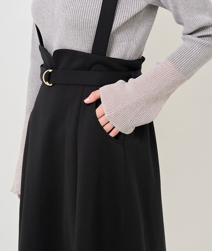 ジャンパースカート（COCO）(Mサイズ ブラック  