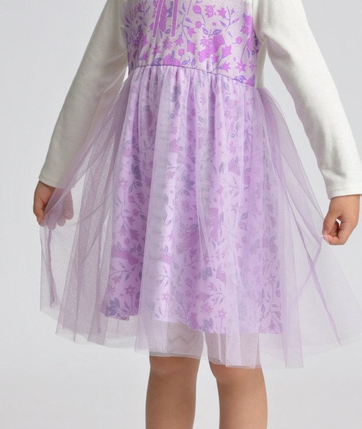 女児トップス ラプンツェル なりきりワンピース １１０ パープル ベビー キッズ パシオス公式ネットショップ パシオスnet