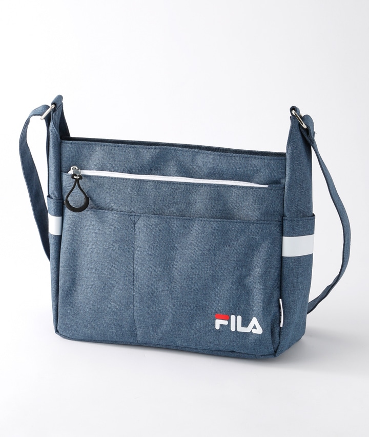 ＦＩＬＡ＞前ポケット付きショルダーバッグ(フリーサイズ グレー