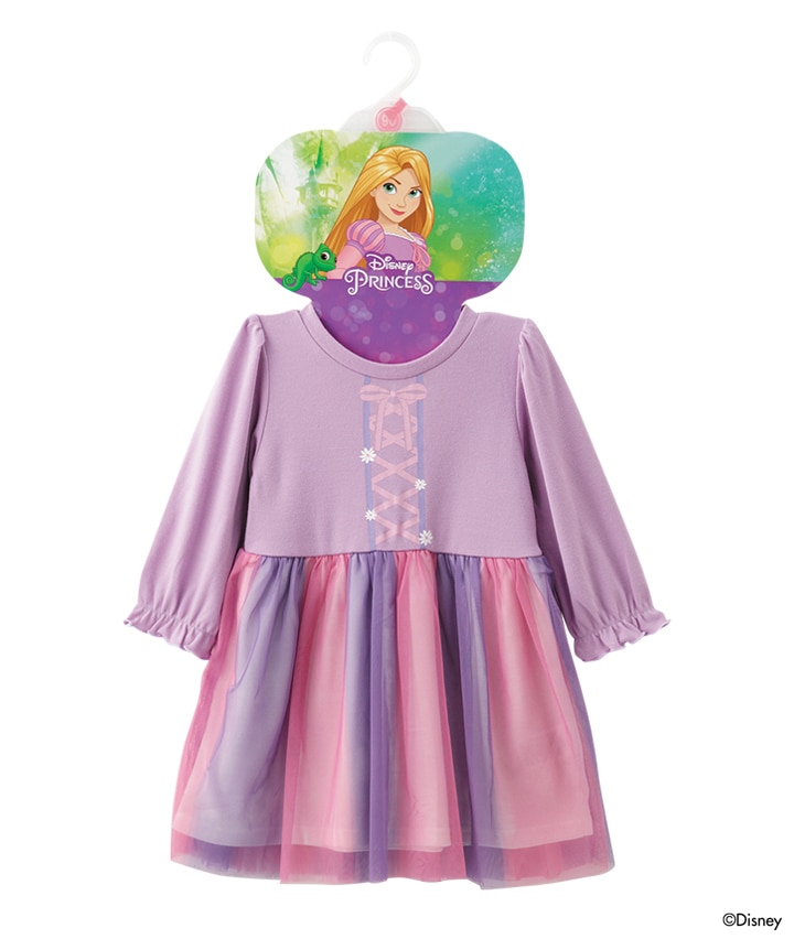 Disney】（ラプンツェル）なりきりワンピース(80㎝ パープル  
