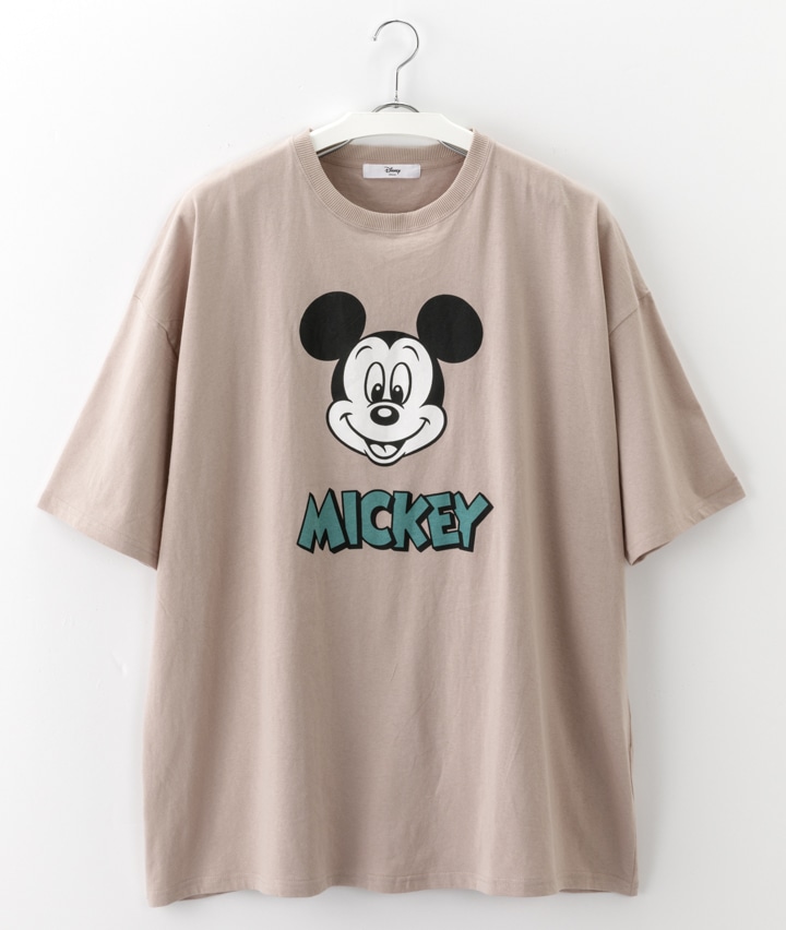 レディース大きなサイズ ｄｉｓｎｅｙ ミッキー 婦人ビックｔシャツ ｌｌサイズ ピンク レディース パシオス公式ネットショップ パシオスnet
