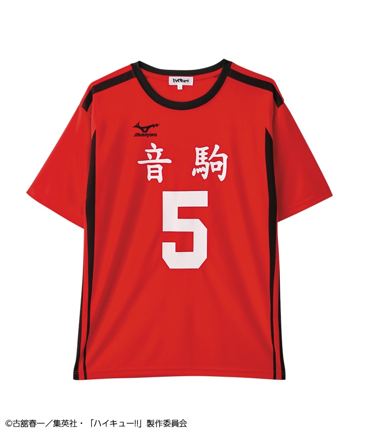 ハイキュー!!】ユニフォーム風Tシャツ(Mサイズ レッド