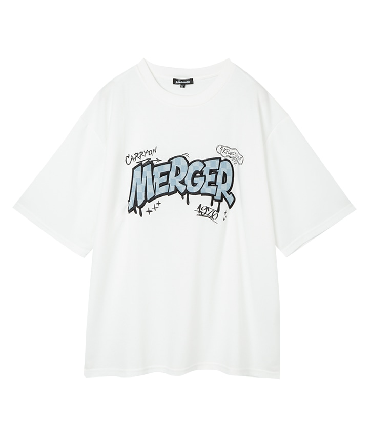 デニム貼り付けロゴTシャツ(3Lサイズ ホワイト): メンズ｜パシオス 