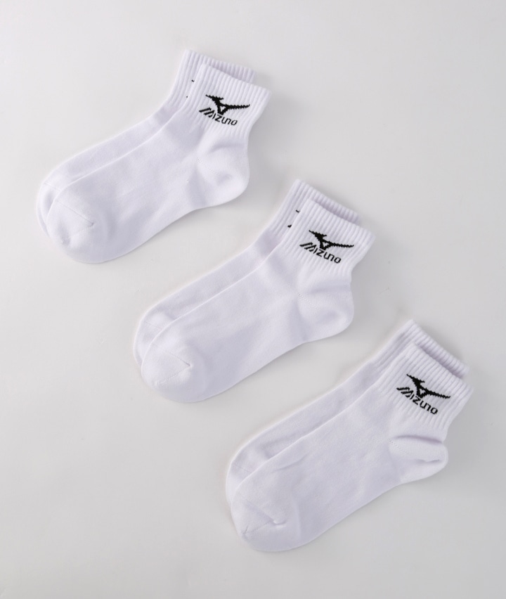 MIZUNO】（3足組）12丈スニーカーソックス(24～26