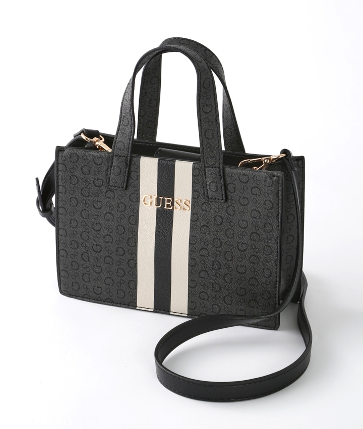【再入荷】 GUESS】トートバッグ(15×23×7㎝ ブラック バッグ