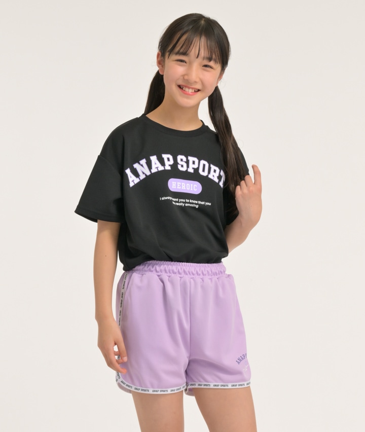 女児トップス＞＜ＡＮＡＰ＞女児Ｔシャツ＋ショートパンツセット