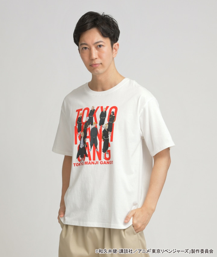 メンズ大きなサイズ 東京リベンジャーズ 紳士プリントｔシャツ ３ｌサイズ ホワイト メンズ パシオス公式ネットショップ パシオスnet