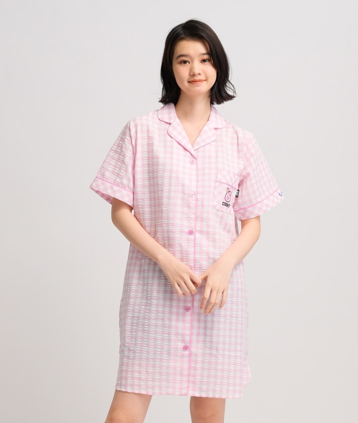 ｂｔ２１ ｃｏｏｋｙ サッカー素材ギンガム格子ワンピース ｍサイズ ピンク レディース パシオス公式ネットショップ パシオスnet