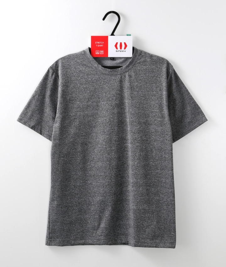 吸汗速乾）（ストレッチ）インナーTシャツ(Mサイズ Mグレー