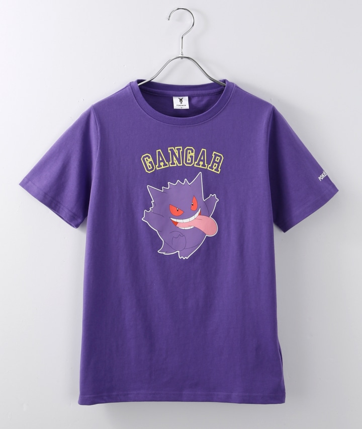 今風カジュアル ポケモン ゲンガー 婦人プリントｔシャツ ｍサイズ パープル レディース パシオス公式ネットショップ パシオスnet