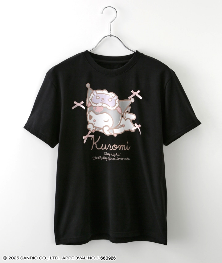 サンリオキャラクターズ】（クロミ）リボン使いTシャツ(Mサイズ  