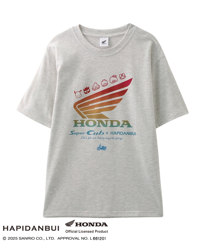 HONDA×はぴだんぶい】半袖プリントTシャツ(Mサイズ