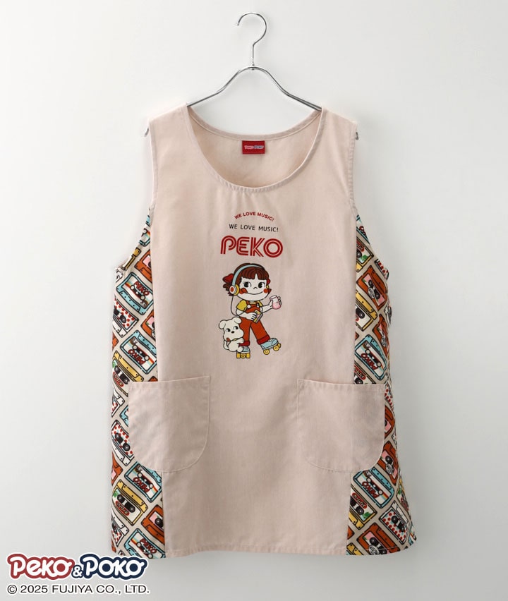 PEKO＆POKO】レトロサイド切替エプロン(M～Lサイズ