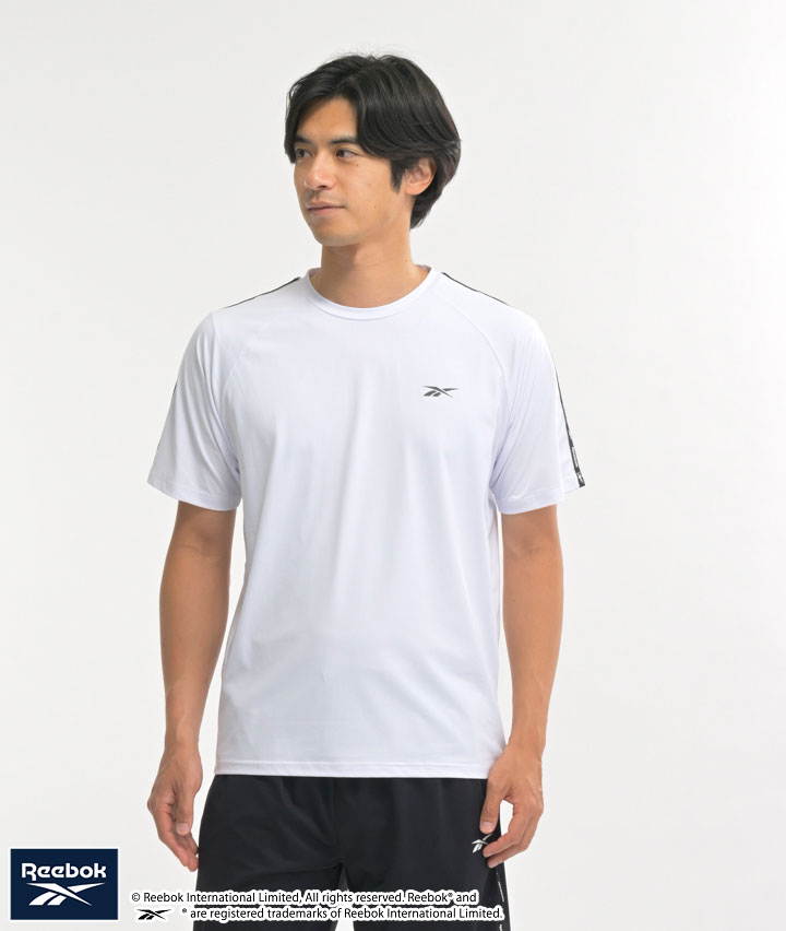REEBOK】メッシュTシャツ(Mサイズ ホワイト): メンズ