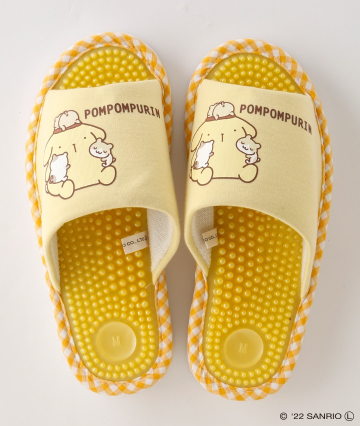 スリッパ＞＜サンリオキャラクターズ＞＜ポムポムプリン＞健康スリッパ