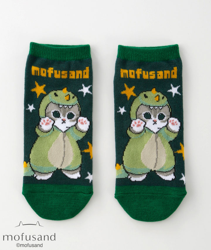 mofusand】（1足物）フロント柄ソックス(23～25