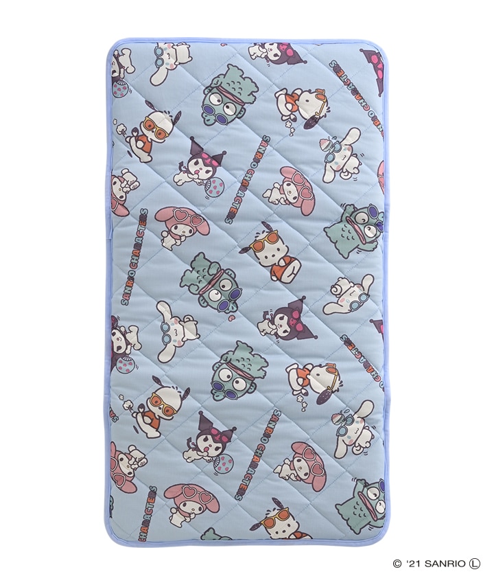 寝具 サンリオキャラクターズ 三層長座布団 ６０ １１０ ブルー リビング パシオス公式ネットショップ Paseos Net
