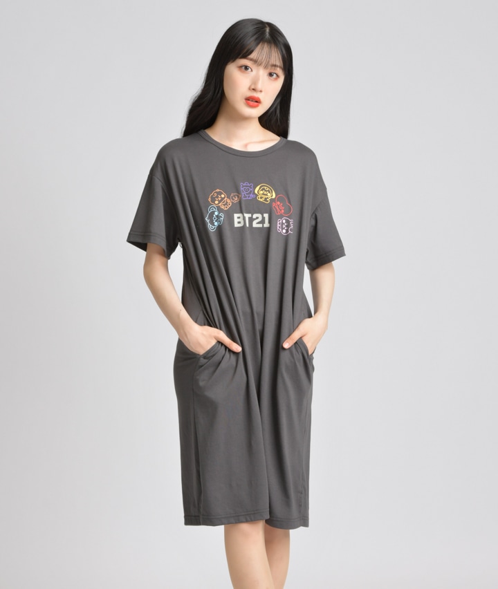 ルームウェア bt21 婦人ワンピース mサイズ ブラック 婦人 パシオス公式ネットショップ Paseos Net ルームウェア bt21 婦人ワンピース mサイズ ブラック 婦人 パシオス公式ネットショップ Paseos Net