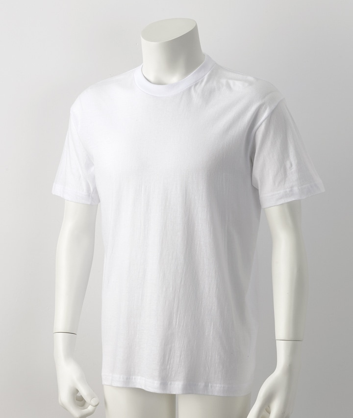 ２枚組）（綿１００％）半袖丸首Ｔシャツ(Ｍサイズ ホワイト): メンズ｜パシオスNet - 公式通販