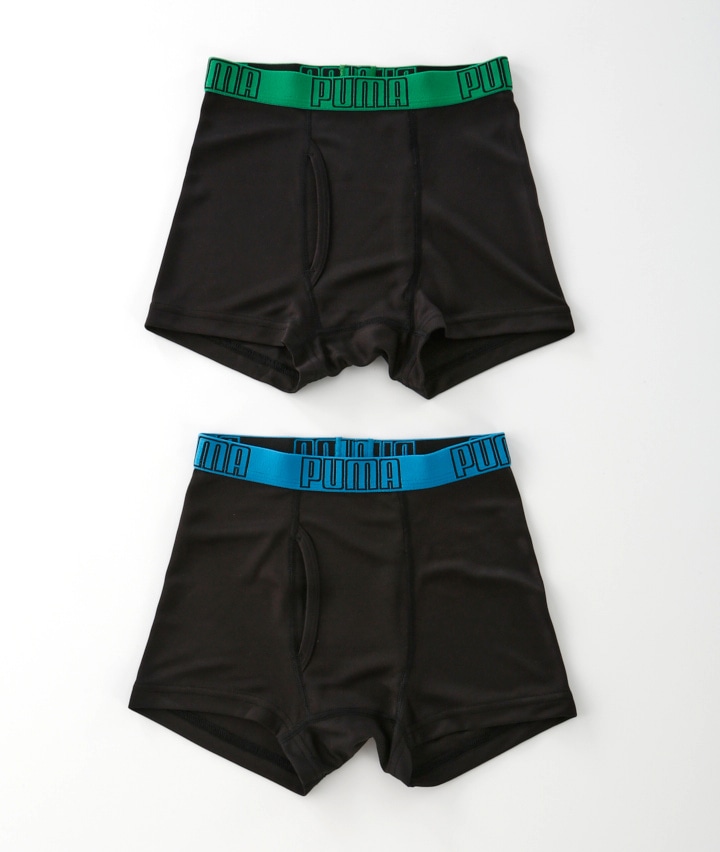 PUMA】（吸水速乾）（メッシュ）（2枚組）（前開き