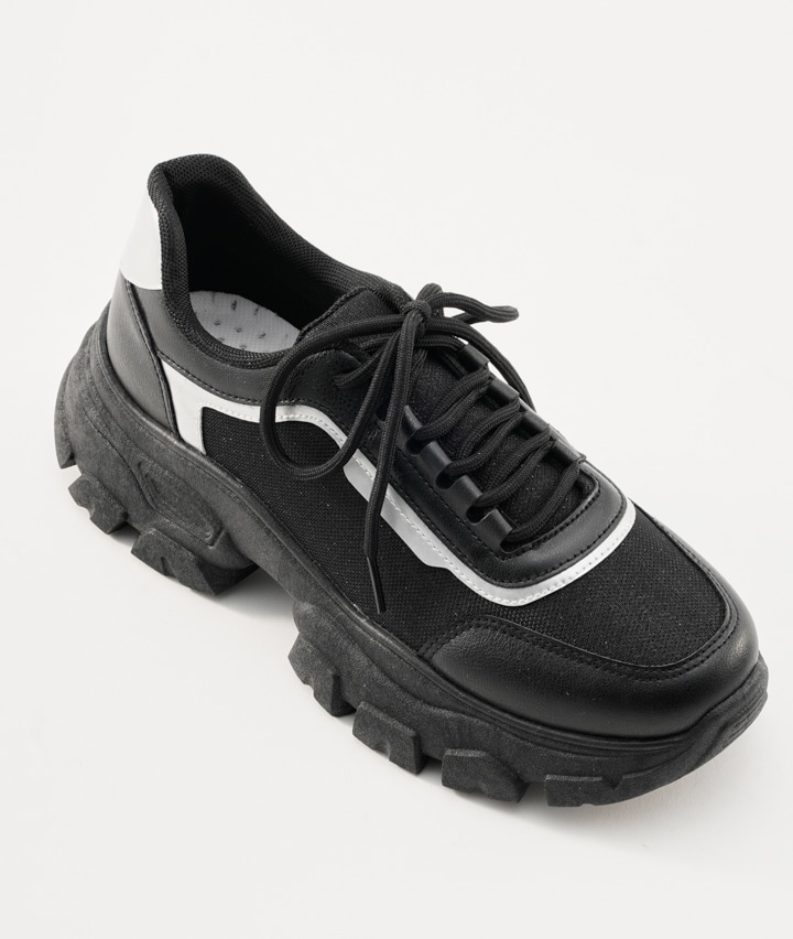 レディースシューズ 婦人ダットラメスニーカー ｓサイズ ブラック 婦人 パシオス公式ネットショップ Paseos Net