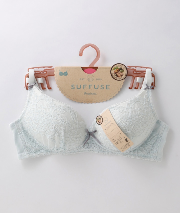 ｓｕｆｆｕｓｅ レディスインナー ラッセルレースノンワイヤーブラジャー ｍサイズ ミント レディース パシオス公式ネットショップ パシオスnet