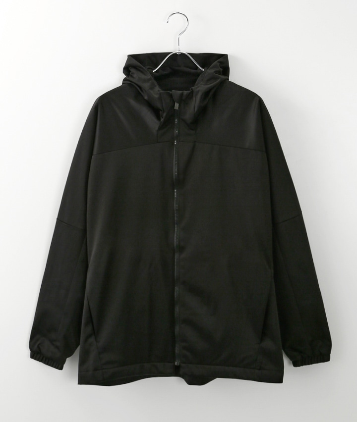 撥水防風ジャージブルゾン(Mサイズ ブラック): メンズ