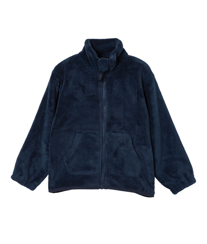 男児フリースフルジップジャケット(140㎝ ネービー): ベビー