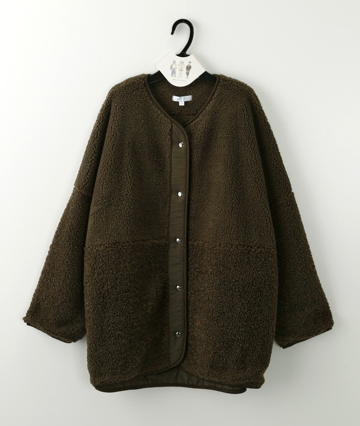 Pamie ボアジャケット 【美品】 ボアジャケット(Mサイズ アイボリー): レディース｜パシオスNet