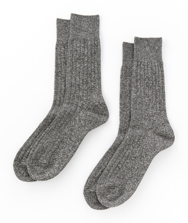 メンズソックス Gingerのチカラ 吸湿発熱 抗菌防臭 ２足組 紳士防寒ソックス ２５ ２７ グレーモク 紳士 パシオス公式ネットショップ パシオスnet