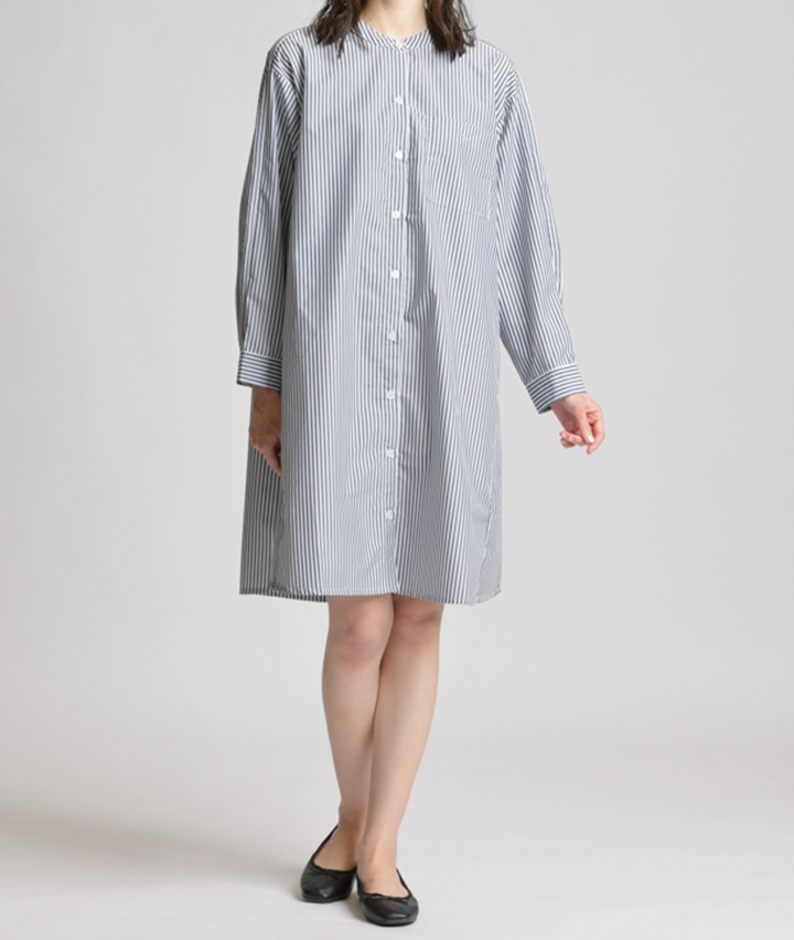 レディース大きなサイズ 婦人ラグランスリーブストライプ柄ワンピース ３ｌサイズ グレー レディース パシオス公式ネットショップ パシオスnet